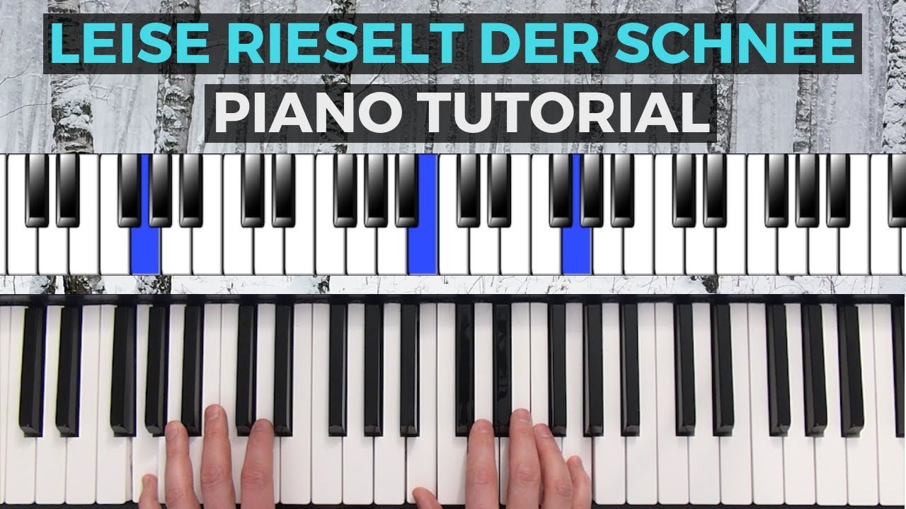 Leise rieselt der Schnee Piano Tutorial - schwierigere Version