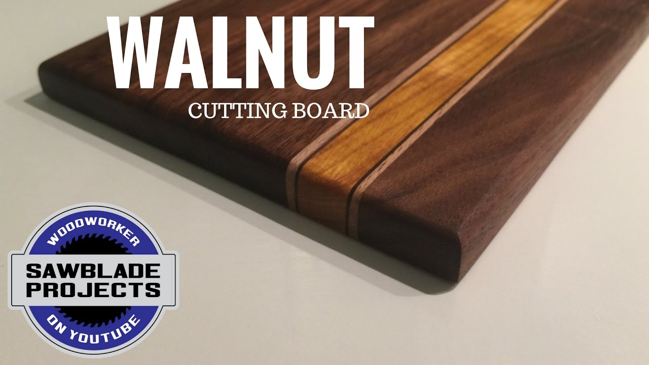 WALNUT and CANARY WOOD CUTTING BOARD