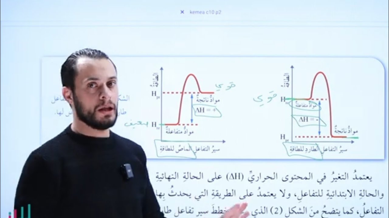 تغيرات الطاقة في التفاعلات الكيميائية الجزء 1 ( كيمياء العاشر الفصل الثاني ) #يزن_قويدر