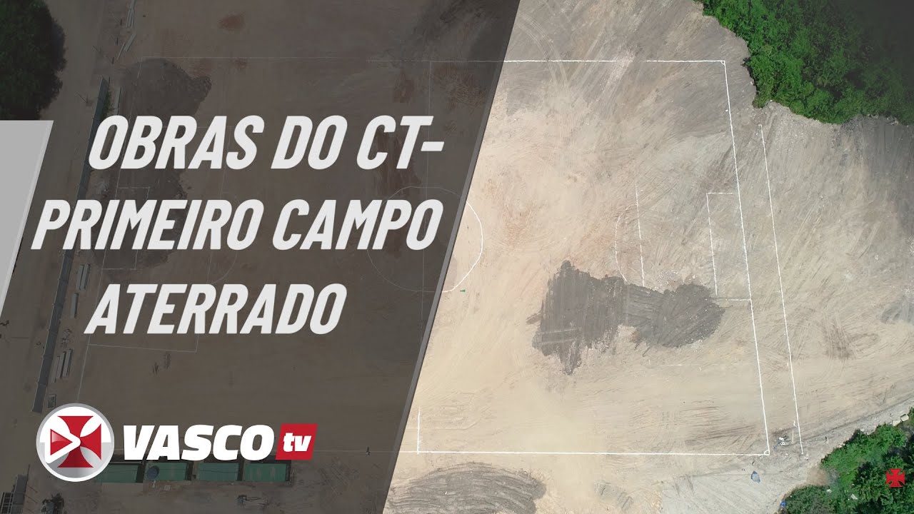 OBRAS DO CT | PRIMEIRO CAMPO ATERRADO