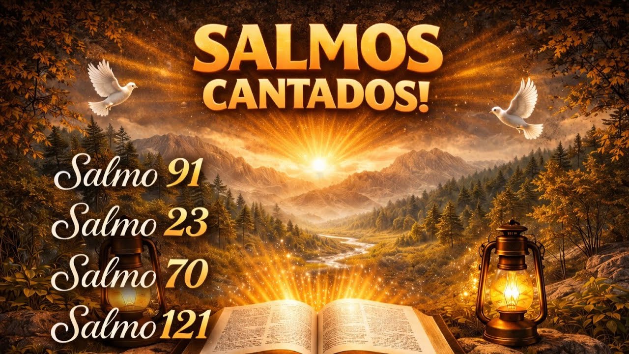  Salmos Cantados de Poder: 91, 23, 70 e 121 – Oração para Cura, Libertação e Proteção Divina
