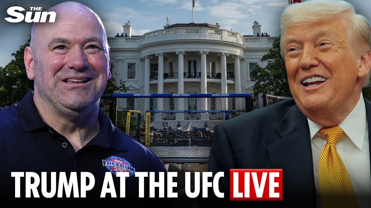 LIVE: VIP guests attend the White House as Trump hosts the UFC &ldquo;Freedom 250&rdquo; event