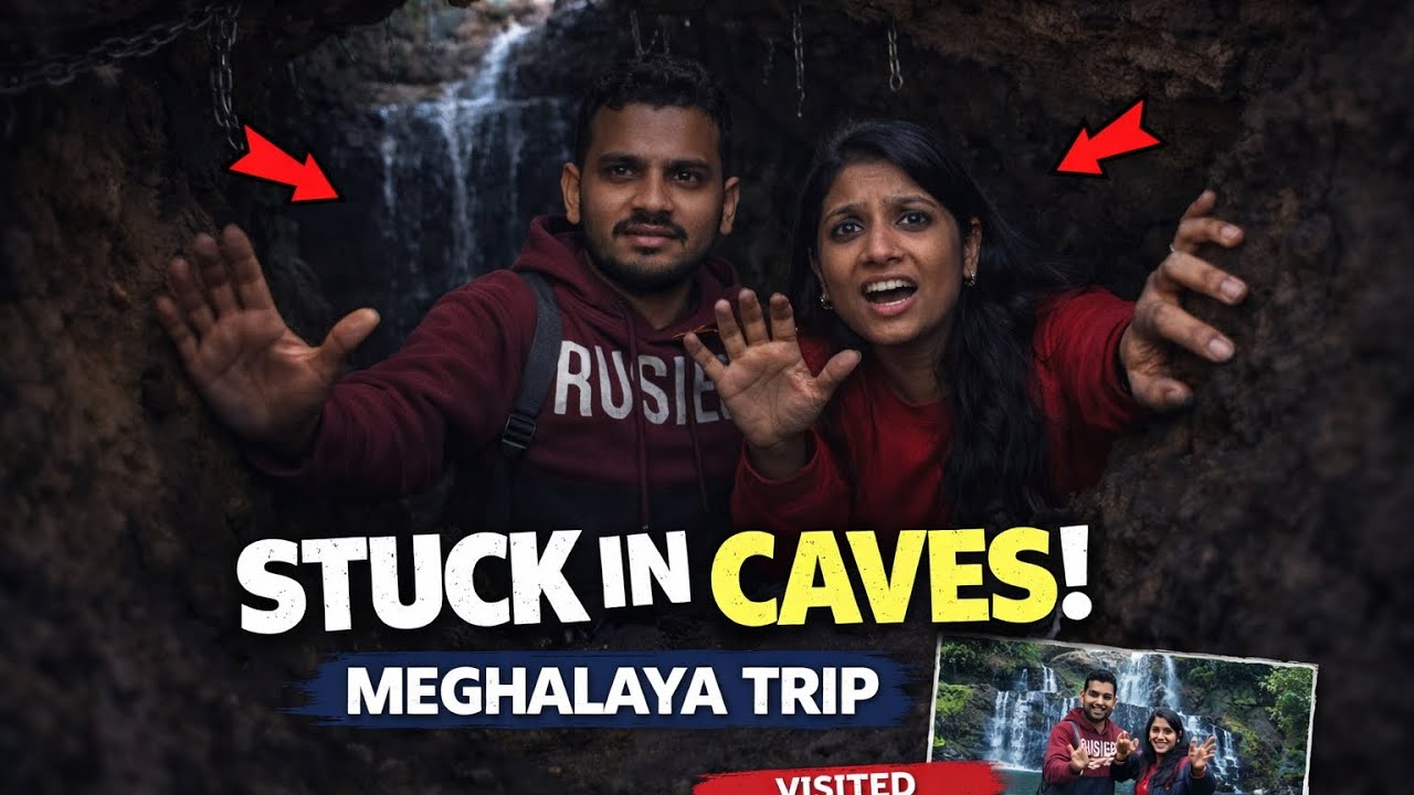 Stuck Inside a Cave in Meghalaya! 😨 | Mawsmai Cave, Shillong Peak & More