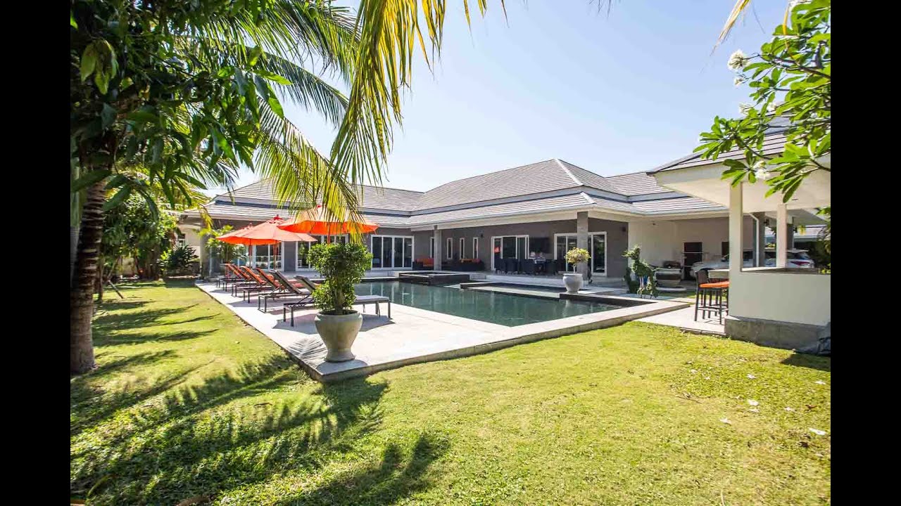 Exceptional 5-Bedroom Pool Villa in Hua Hin near Palm Hills Golf Resort