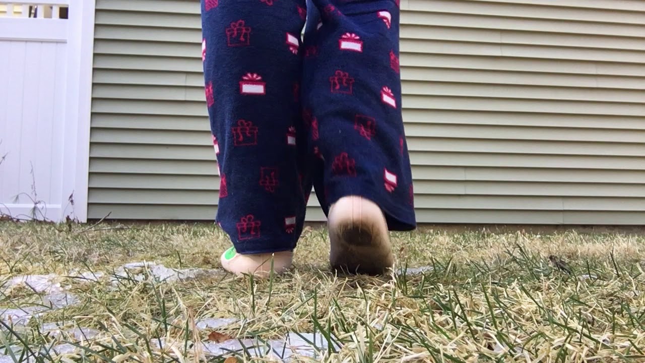 Ballet Slippers On Grass And Dirt