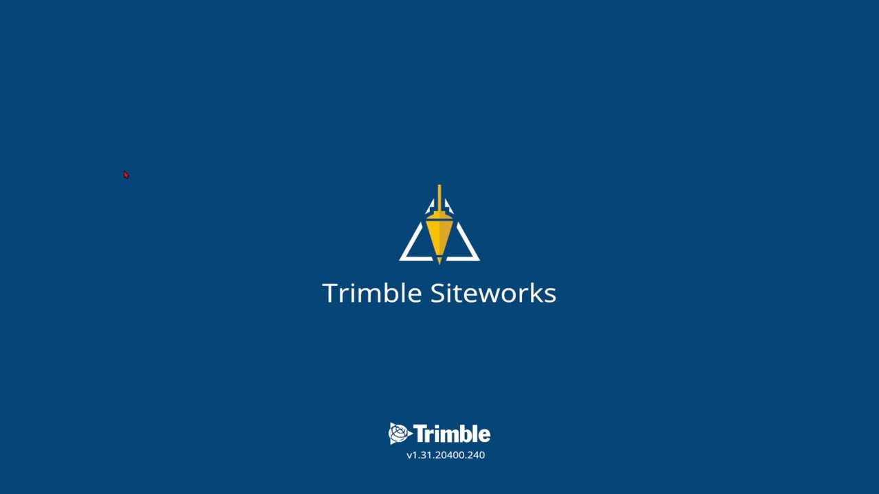 Trimble Siteworks Getting started #1