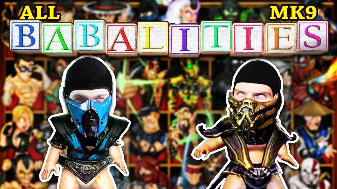 Реакция Скорпиона и Саб-Зиро: Mortal Kombat All Babalities! | ПАРОДИЯ НА MKX!