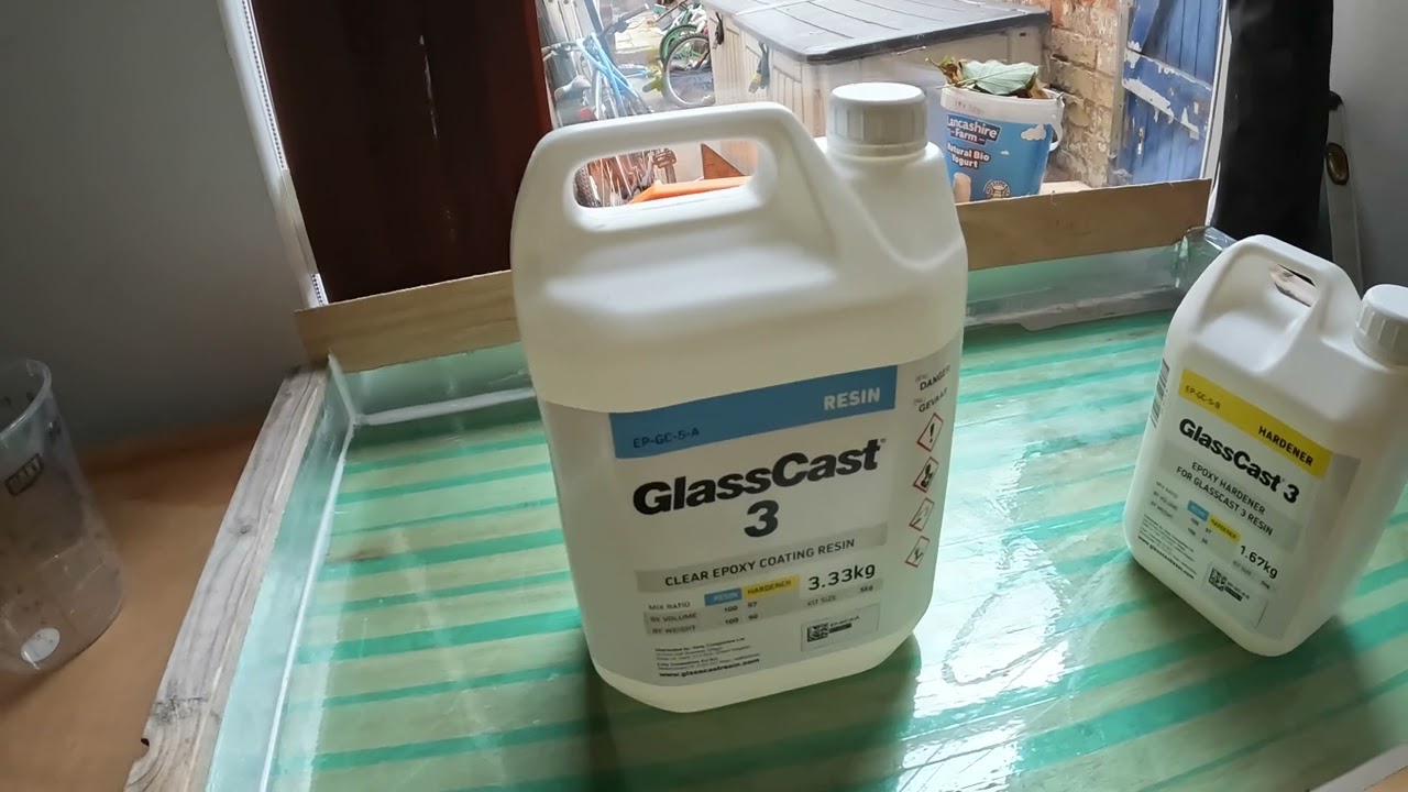 random resin with glasscast