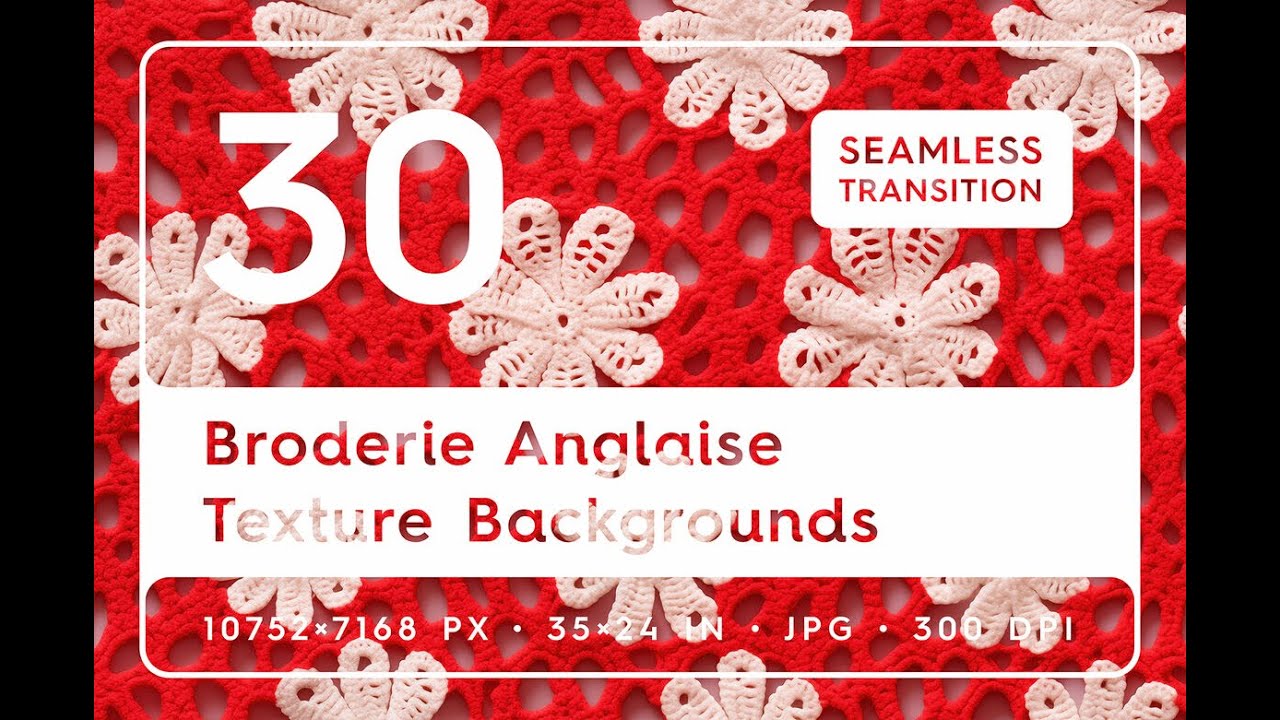 30 Broderie Anglaise Texture Backgrounds Stock Graphics Download