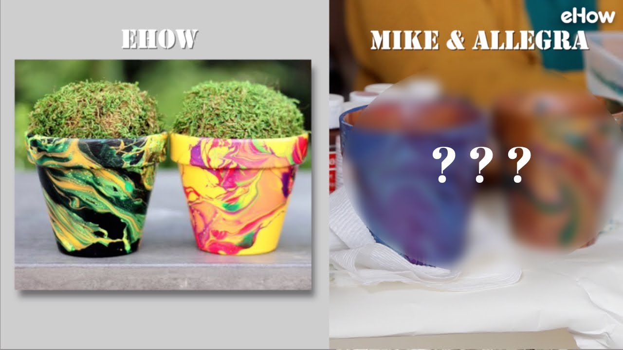 How to Water Marble Clay Pots | DIY Boot Camp