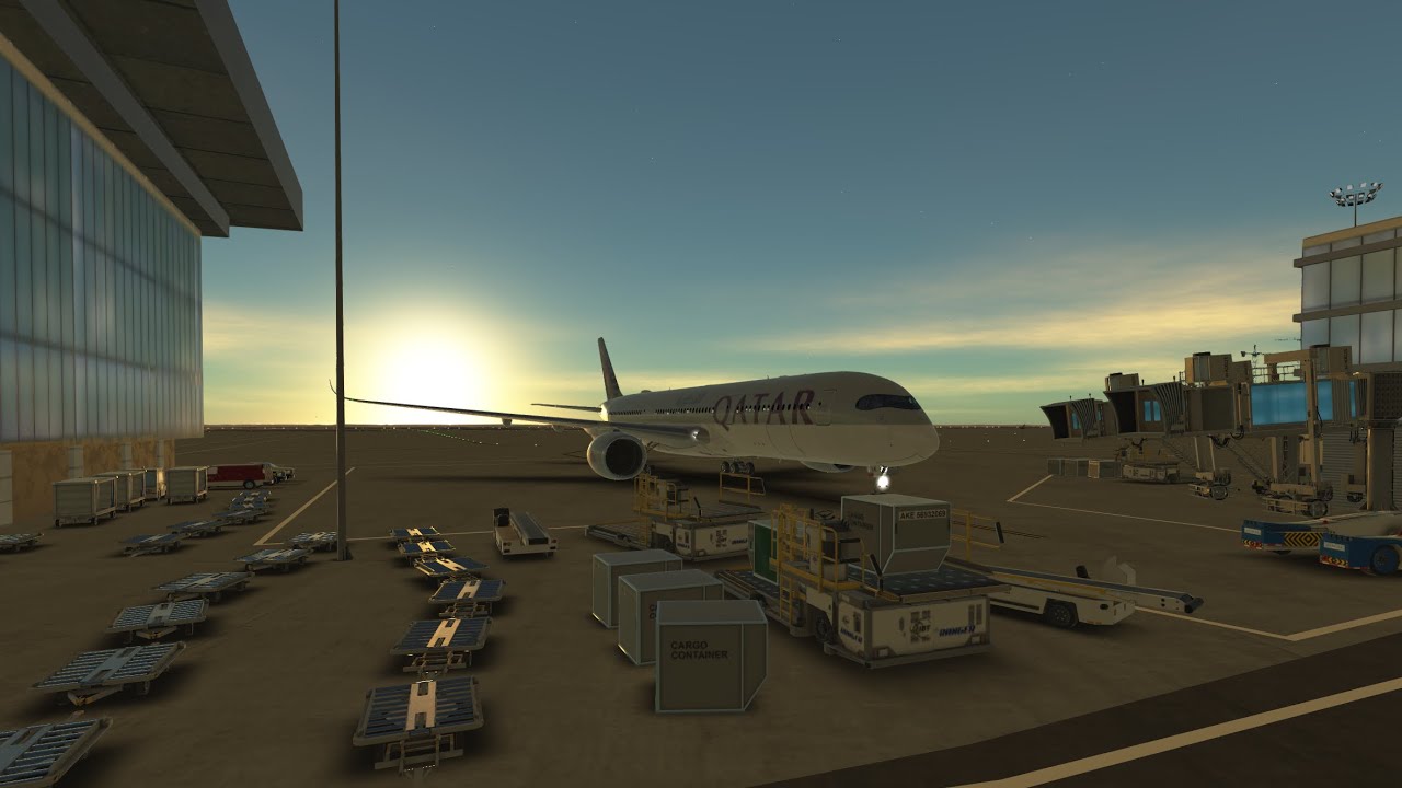 Sunset landing in Doha | Dubai to Doha | Infinite Flight Simulator 