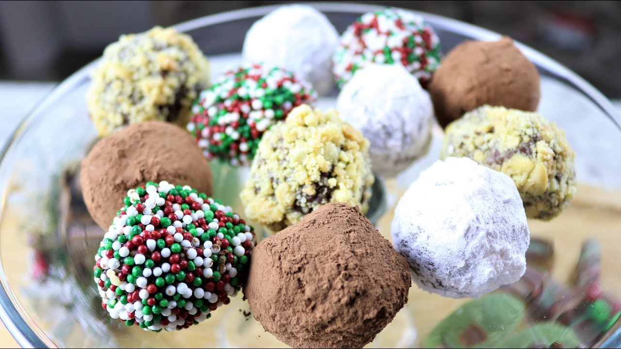 Easy Christmas Chocolate Truffles Two Ingredients Recipe