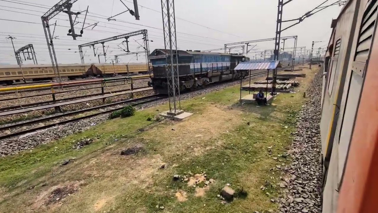 Departing from Badarpur Jn. Station onboard Sabroom - Sealdah Kanchanjunga express..