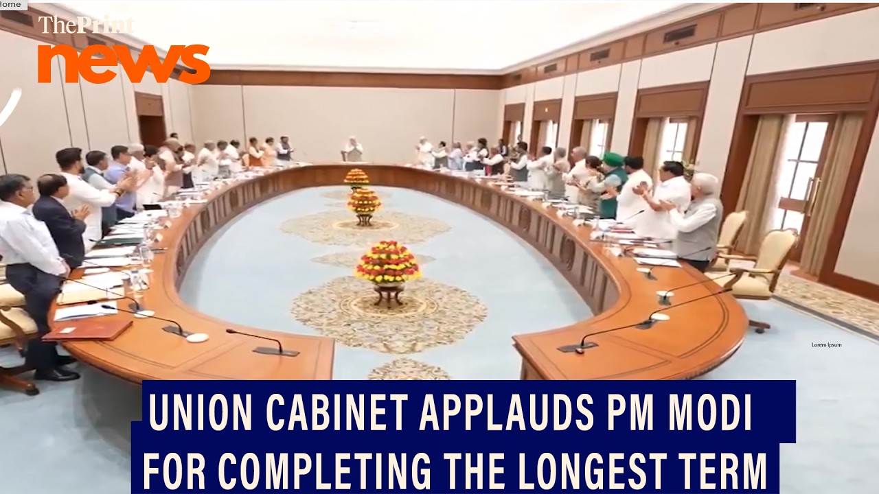 Union Cabinet passes resolution applauding PM Modi for becoming the longest-serving elected PM
