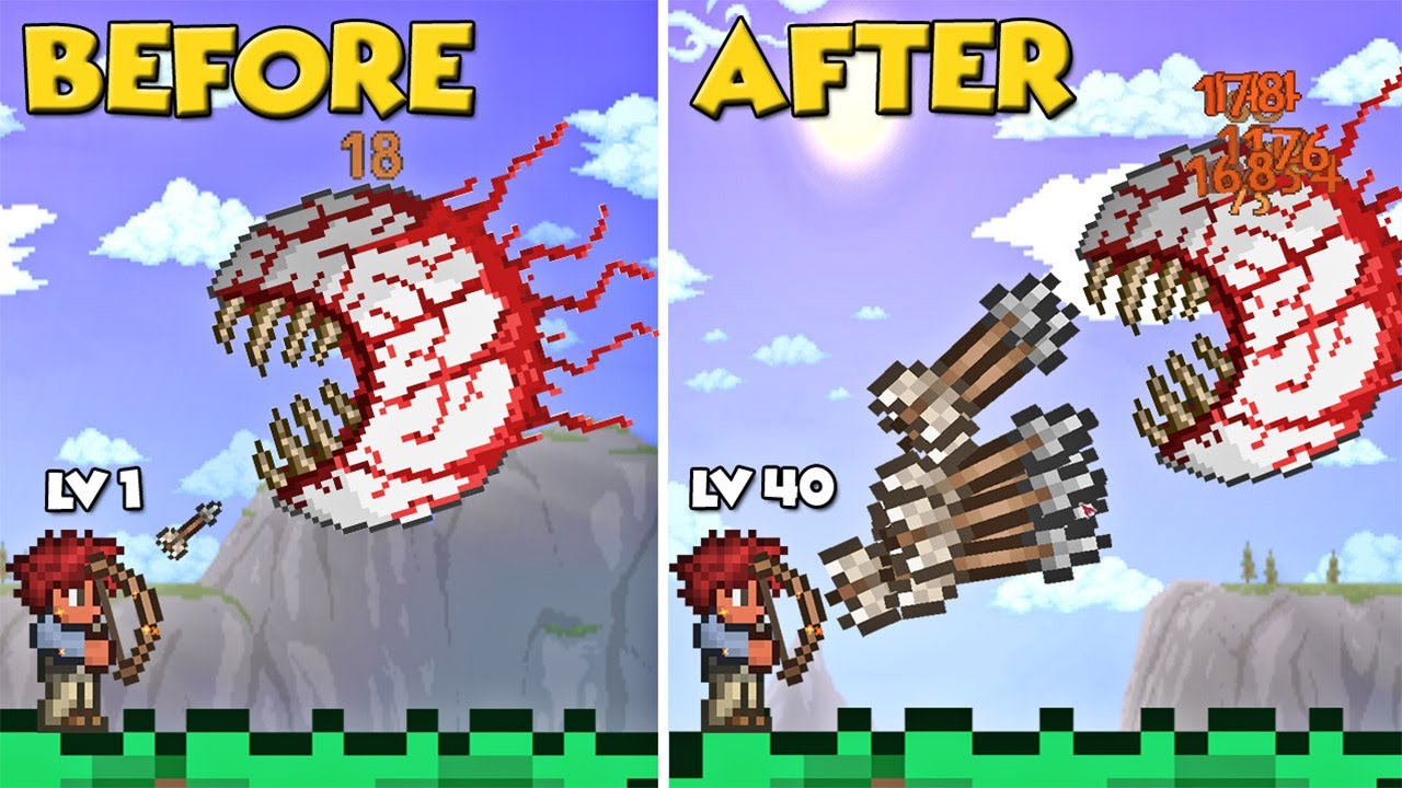 Terraria, But My Wooden Bow Grows Stronger...