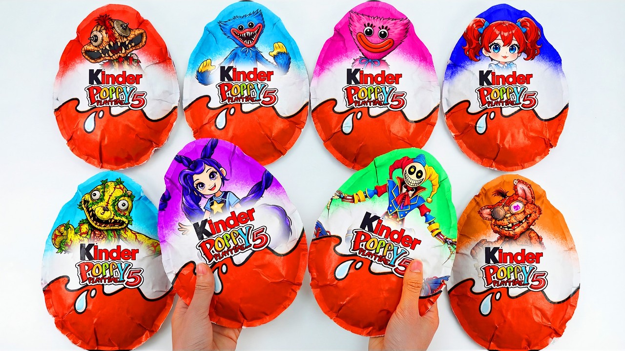 💖Paper Diy💖 ALL POPPY PLAYTIME x KINDER JOY Suprised Egg Unboxing ASMR 🎁