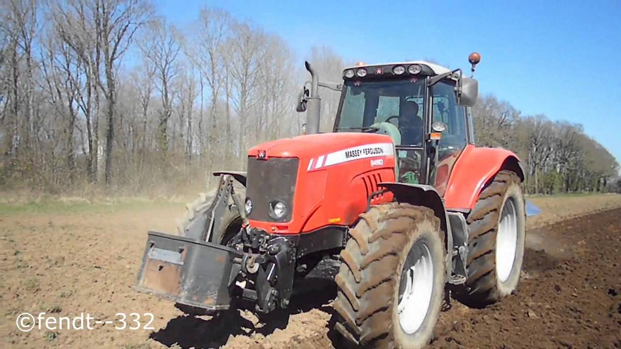 ploughing with Massey-Ferguson 6490