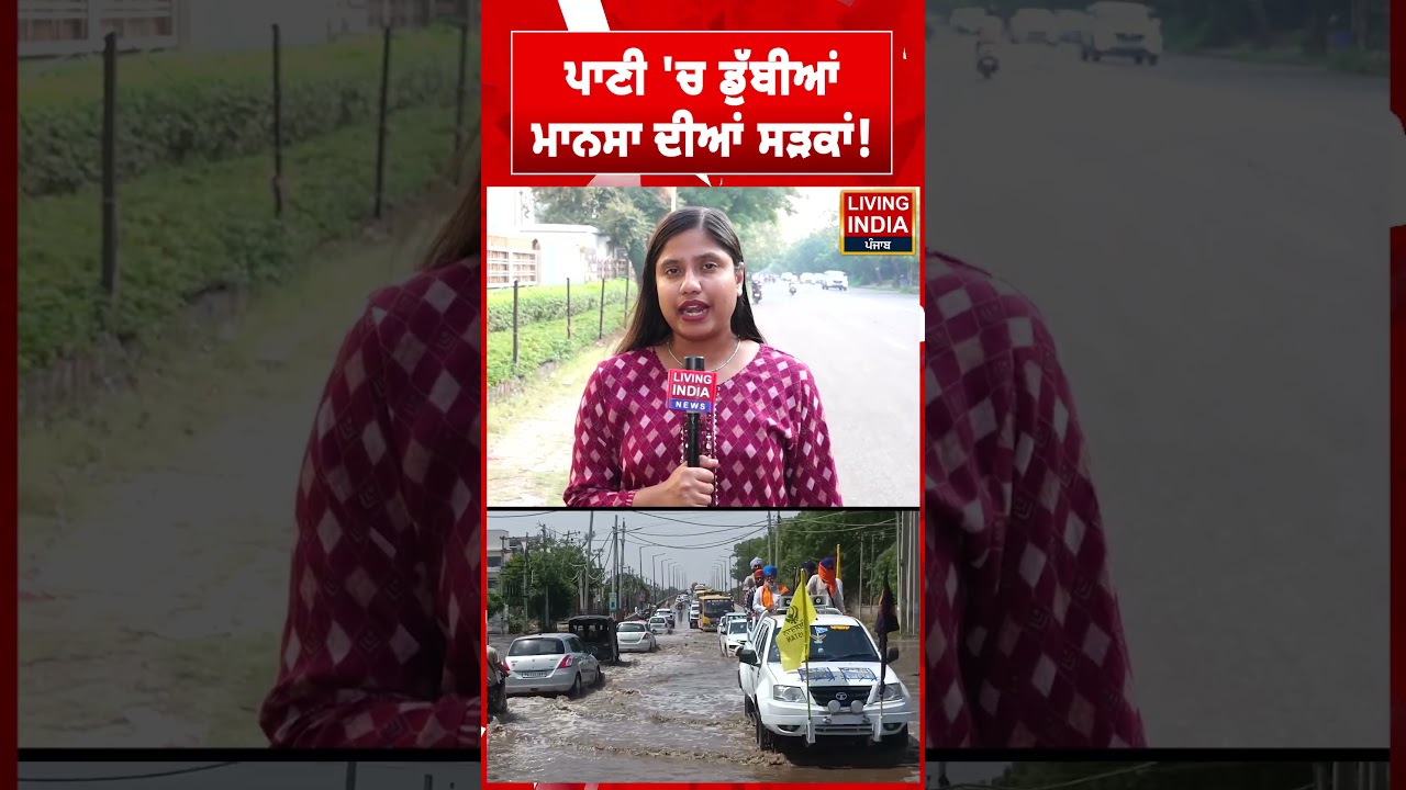 ਪਾਣੀ 'ਚ ਡੁੱਬੀਆਂ ਮਾਨਸਾ  ਦੀਆਂ ਸੜਕਾਂ ! Heavy Rain | Water Logging | Mansa News