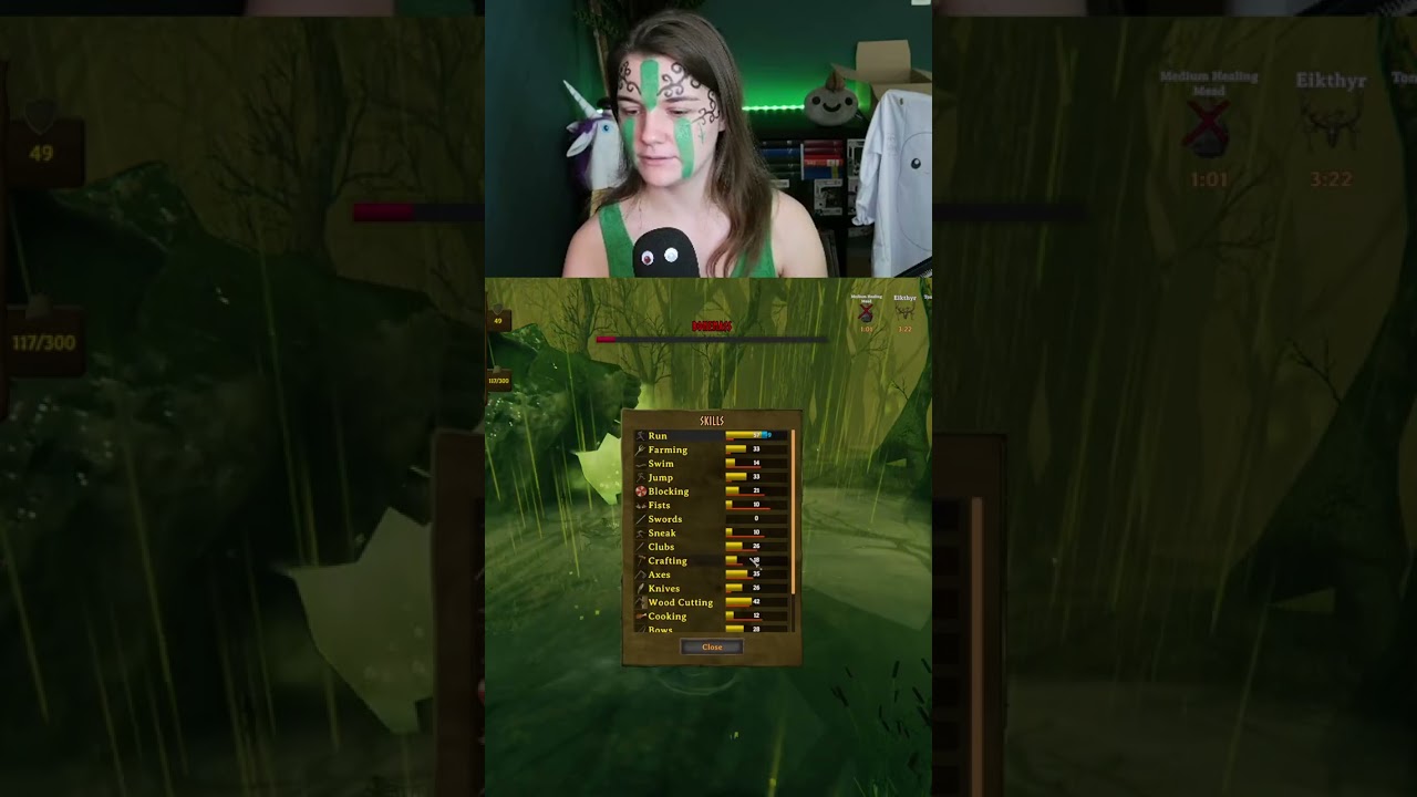 My Skills When I DEFEAT Bonemass in #valheim