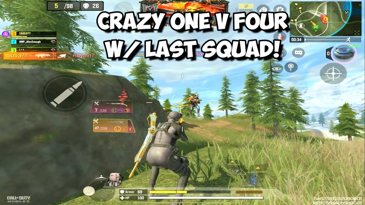 Best one v Four w all time Best Mythic Gun Solo v Squad gameplay!