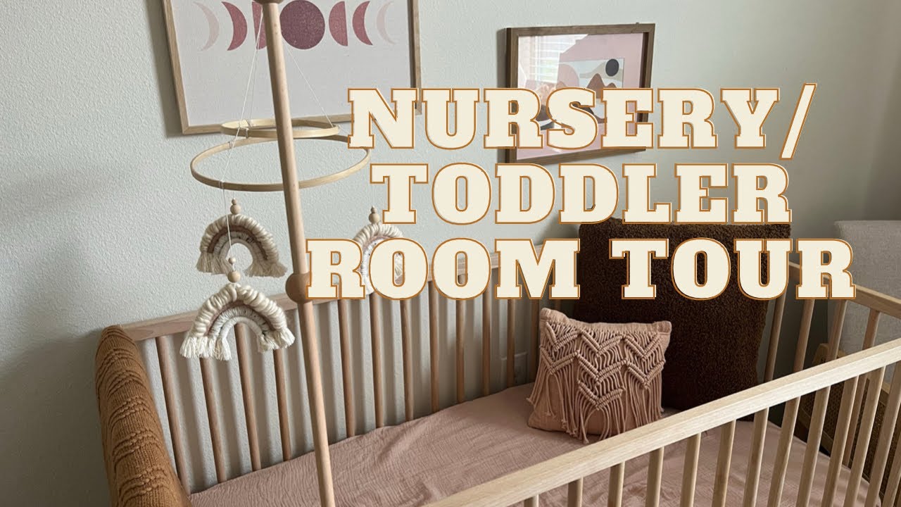 Nursery + Toddler Shared Room Tour (Boho & Feminine )