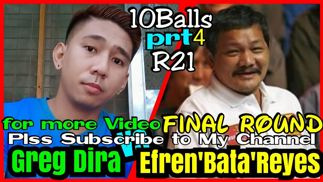 GAME 1 4|4 Efren 'Bata' Reyes VS. Greg Dira 55k R21 @ YBC GRAND HOTEL OLONGAPO CITY