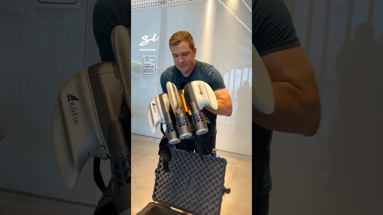 Underwater Jetpack With Shark Fins! 😱 ​⁠@kikfin #jetpack #shark #water