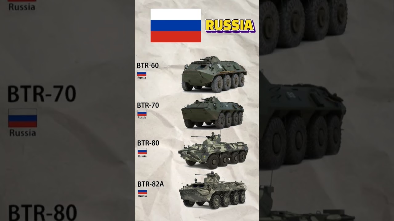 RUSSIA BTR60 BTR70 //BTR80 BTR82A #shorts #btr