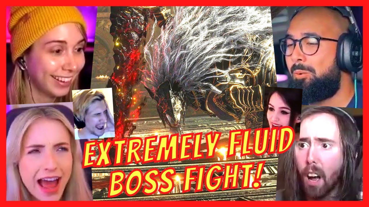 GAMERS STRUGGLE HARD at MALEKITH THE BLACK BLADE BOSS FIGHT REACTIONS - BEAST CLERGYMAN BOSS FIGHT!!