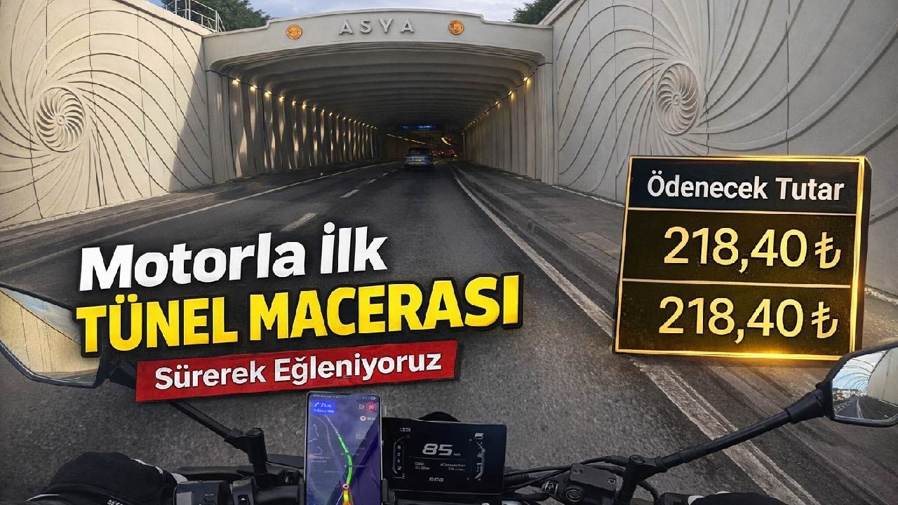 Motorla İlk Tünel Deneyimi | Trafikte Eğlence | NK 250 | 4K
