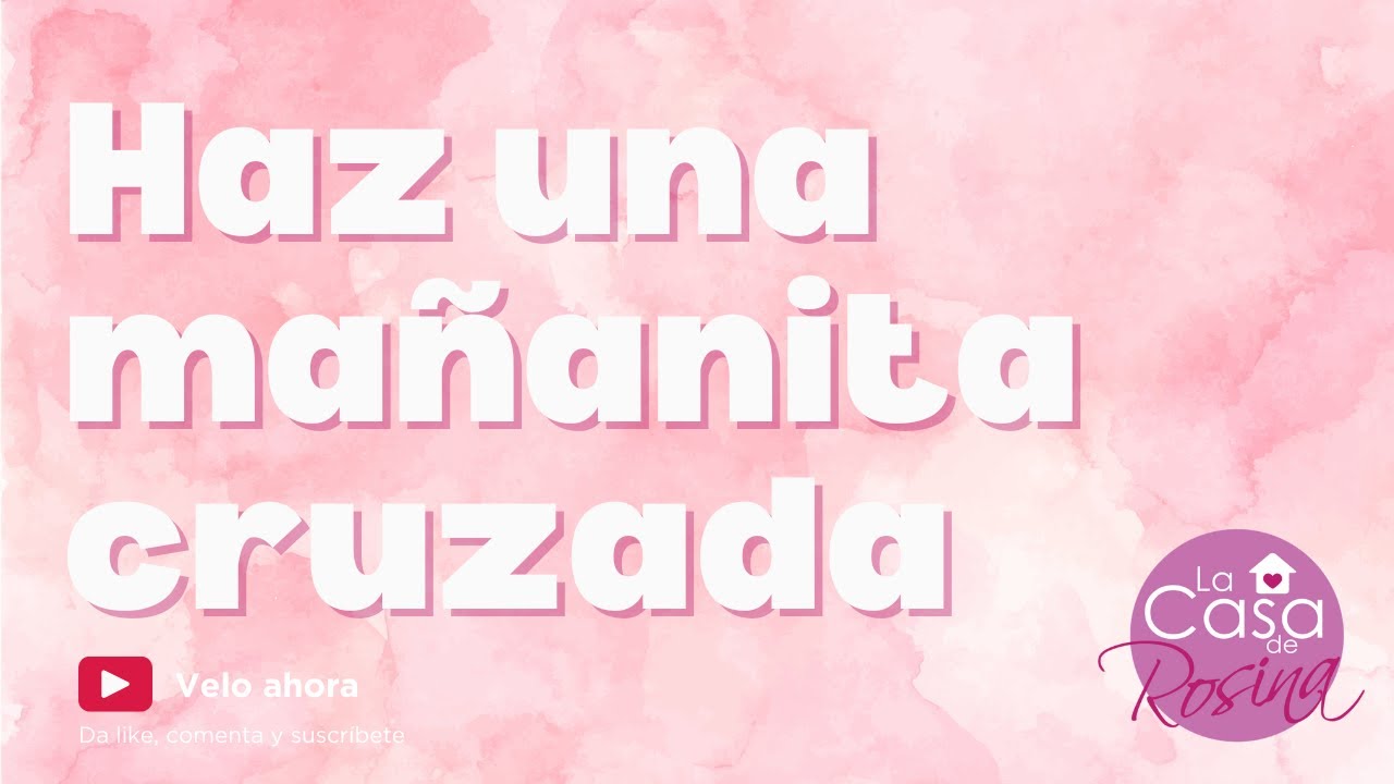 Aprende a hacer tu propia prenda fácil y rápido, mañanita cruzada