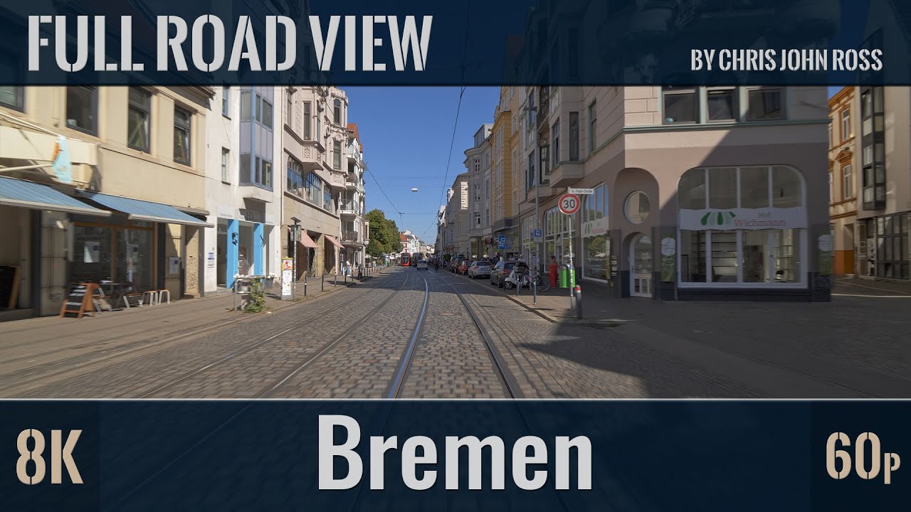 Bremen, Germany: Mitte, Östliche Vorstadt, Hemelingen - Am Wall, Hamburger Straße, Fleetrade - 8K