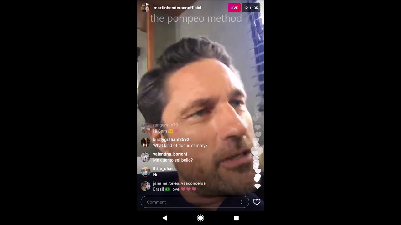 Grey's Anatomy's Martin Henderson Q&A on Instagram Live
