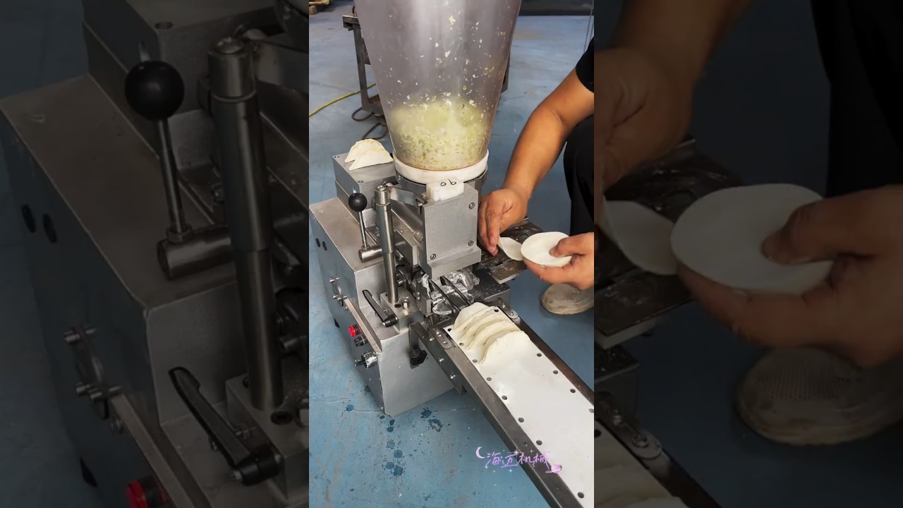Small Dumpling Machine | Japanese Style #DumplingMachine #FoodTech #KitchenMachine #FoodInnovation
