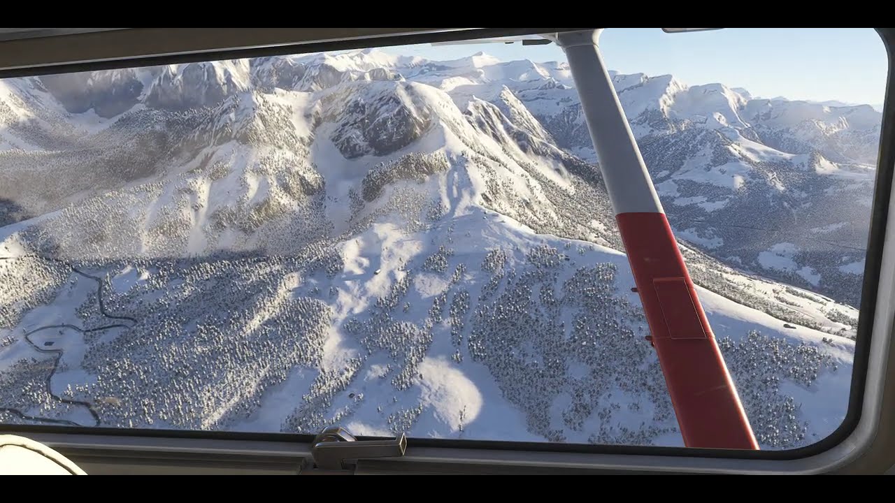 [1440p 60fps] Across the Winter Alps: Saanen to London Biggin Hill | Full Flight Record