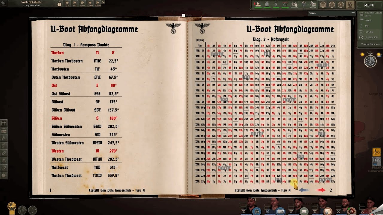 Uboat - Interception + Torpedo Hit Time Charts Mod  - Dev Progress - 1