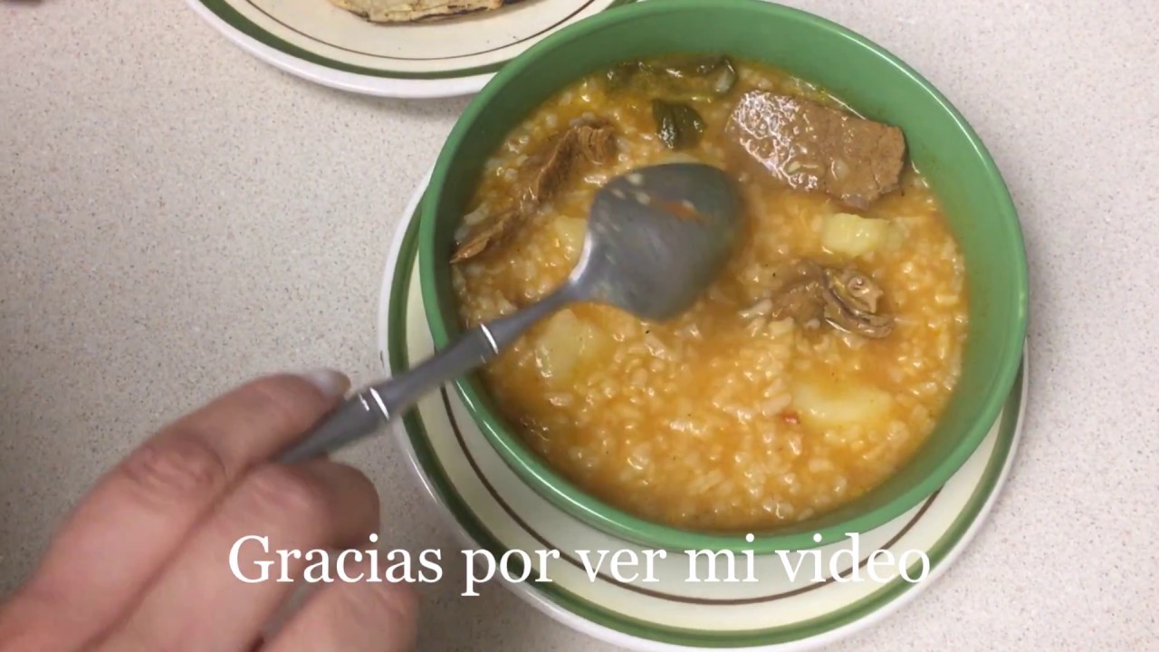 RECETAS NICARAGUENSE DE ARROZ AGUADO DE RES
