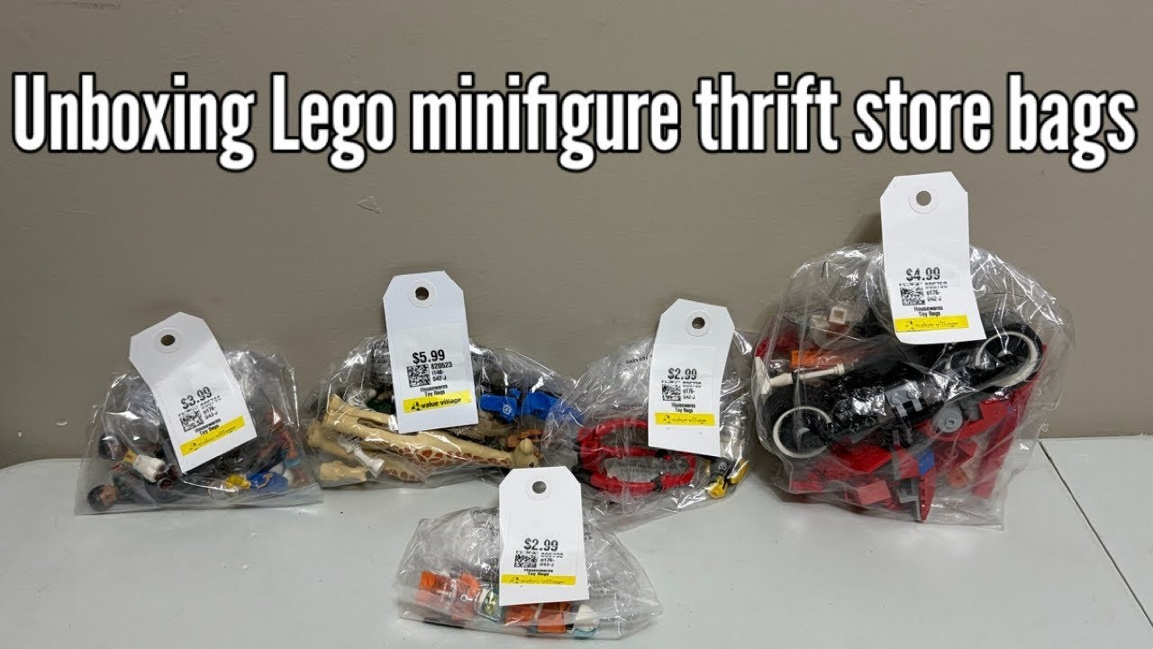 Let’s open 5 Lego minifigure thrift store bags