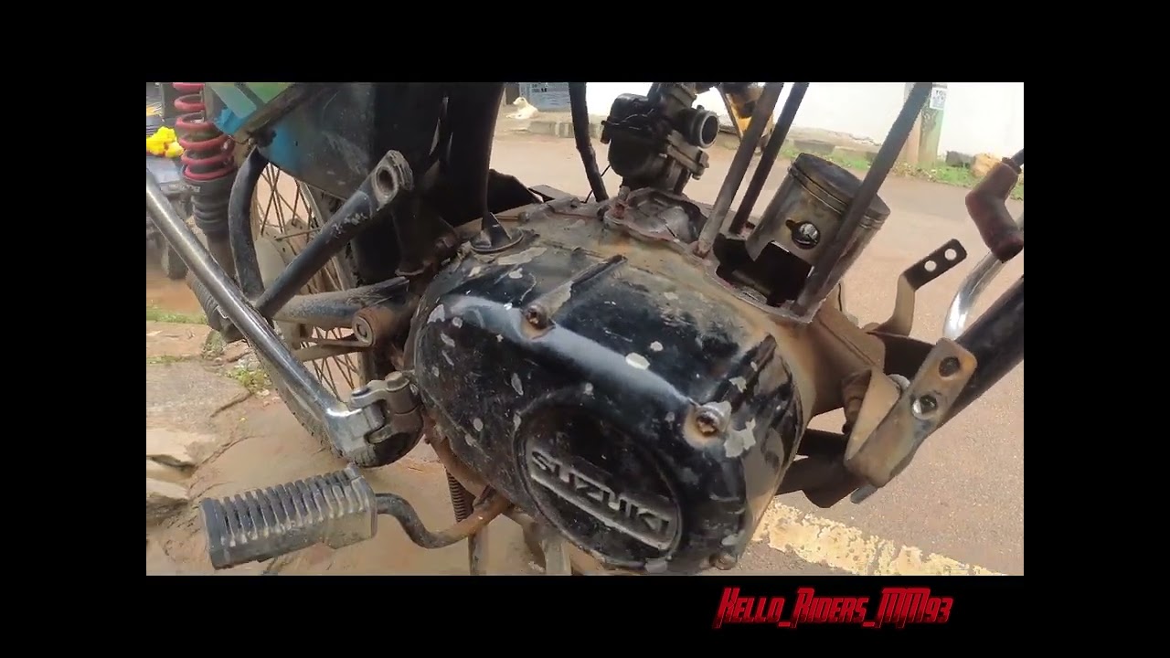 Suzuki Shogun engine piston Seize 1.25 size.part 1  video 🙄🙄🙄