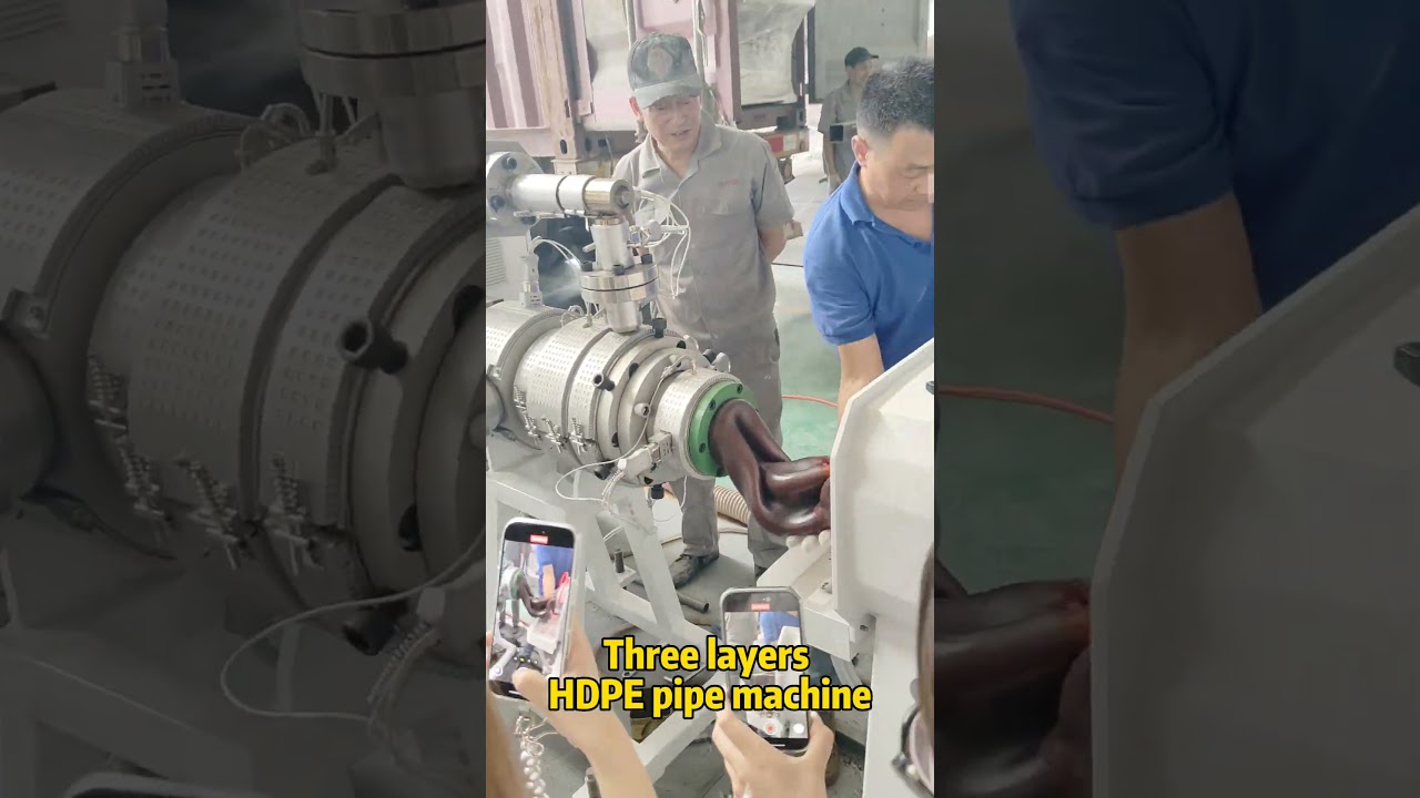 HDPE pipe machine line from China supplier #plasticmachinery