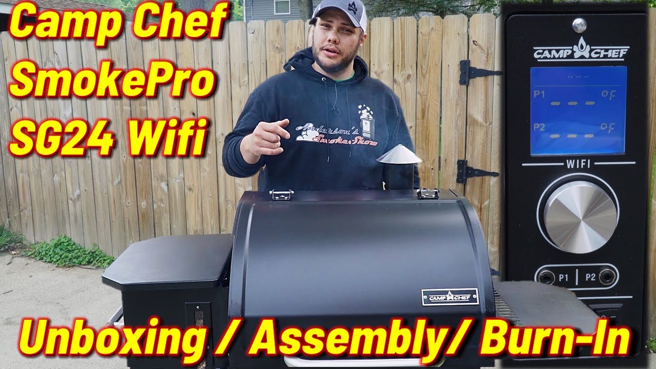 Camp Chef SmokePro SG24 Wifi | Camp Chef Unboxing, Assembly, and Burn-In