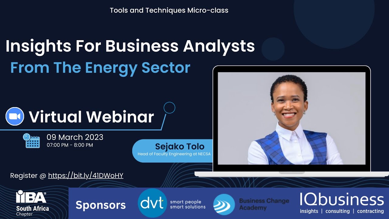 Insights for Business Analysis from the Energy Sector