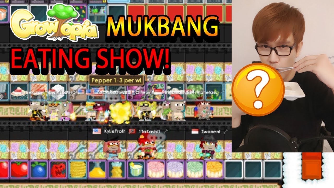 Eating 10 GROWTOPIA FOODS IN REAL LIFE! [MUKBANG]