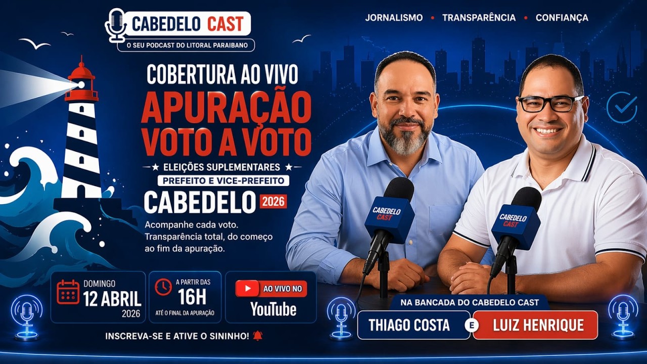 Apura&ccedil;&atilde;o dos Votos 2026 - Elei&ccedil;&otilde;es suplementares (Prefeito e vice de Cabedelo)