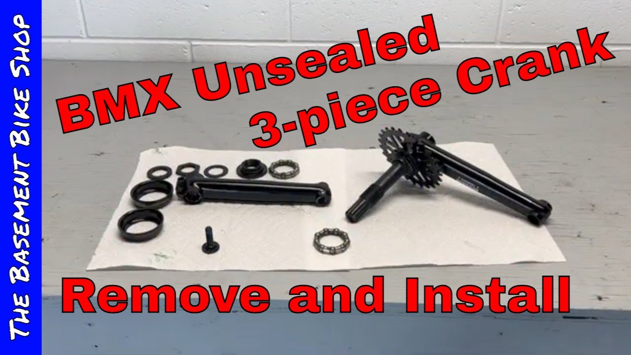 BMX Unsealed 3-Piece Crank Installation and Removal