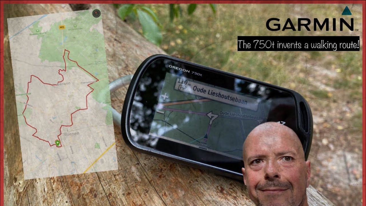 Garmin Oregon 750t route
