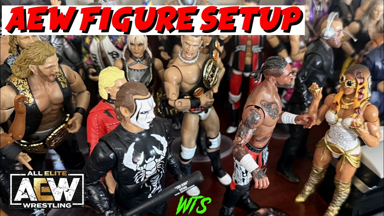 MY AEW ACTION FIGURE COLLECTION SETUP WAS A MESS!!