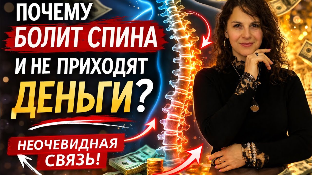ПОЧЕМУ БОЛИТ СПИНА И НЕ ПРИХОДЯТ ДЕНЬГИ? Неочевидная связь позвоночника и финансов