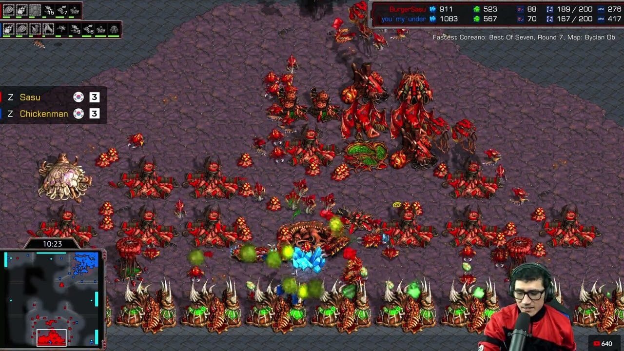 STARCRAFT FASTEST COREANO Bo7 🇰🇷 SASU vs CHICKENMAN 🇰🇷 ROUND 7