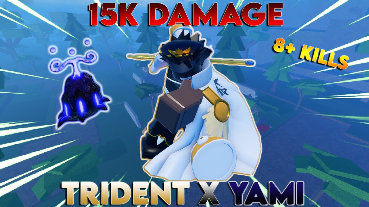 [GPO] TRIDENT X YAMI NEVER ENDING COMBO! 15K DAMAGE